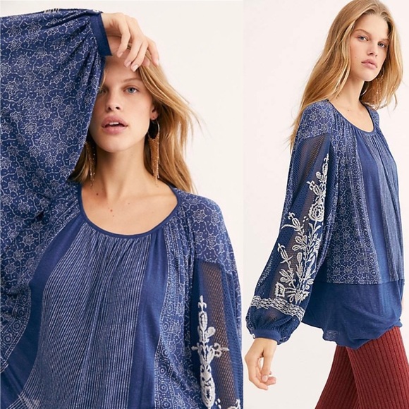 Free People Tops - NWT Free People embroidered dreams tunic